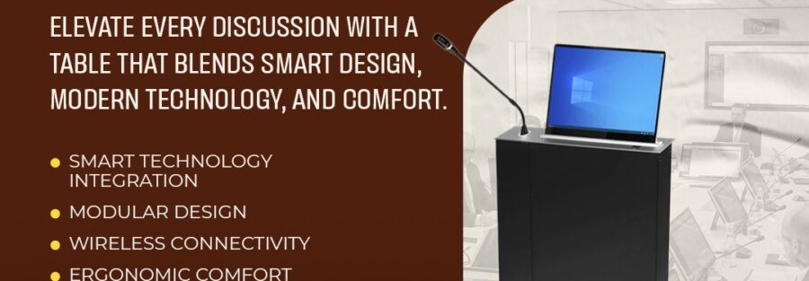 MEETING ROOM TOUCH SCREEN CONFERENCE TABLE