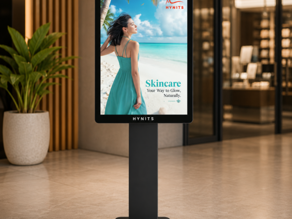 Indoor ultra thin self inquiry kiosk with Full HD capacitive touch display