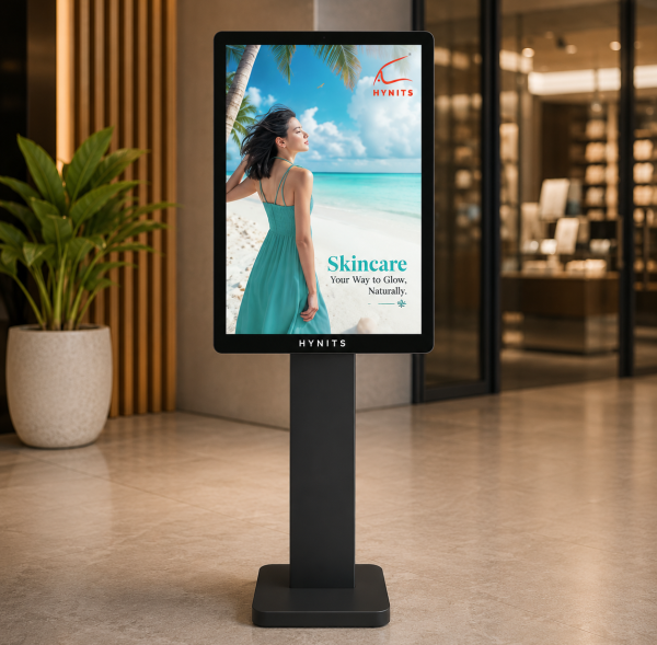 Indoor ultra thin self inquiry kiosk with Full HD capacitive touch display